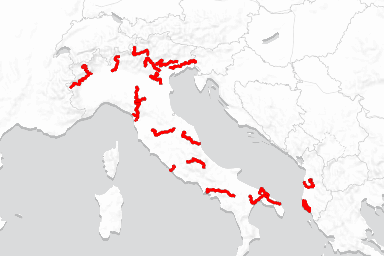 Giro d'Italia route map
