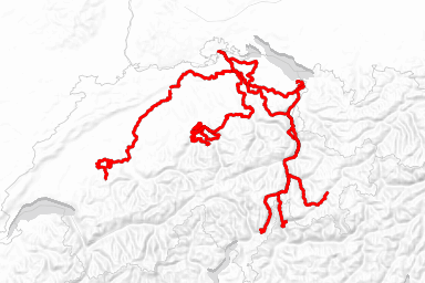 Tour de Suisse route map