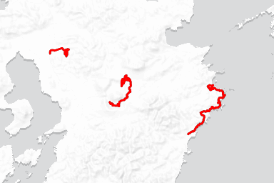 Tour de Kyushu route map