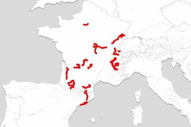 Tour de France route map