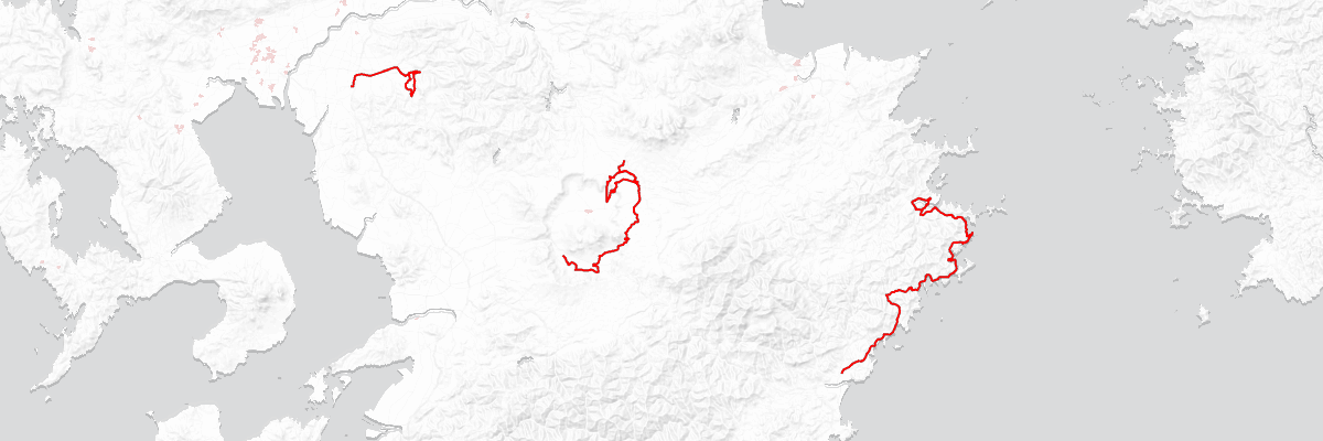 Tour de Kyushu overview map
