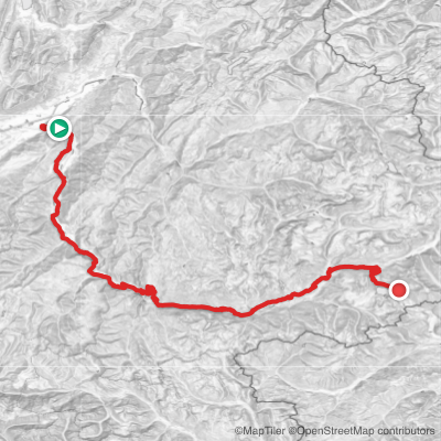 Route map for Stage 8
