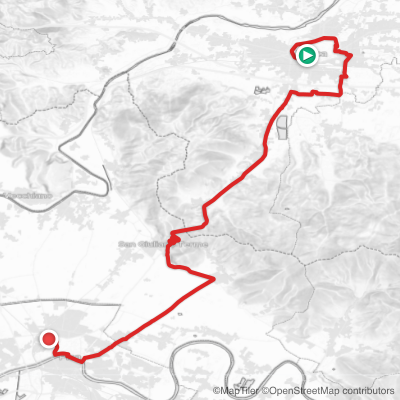 Route map for Stage 10