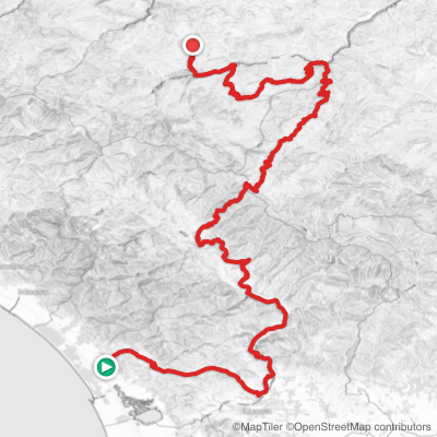 Route map for Stage 11