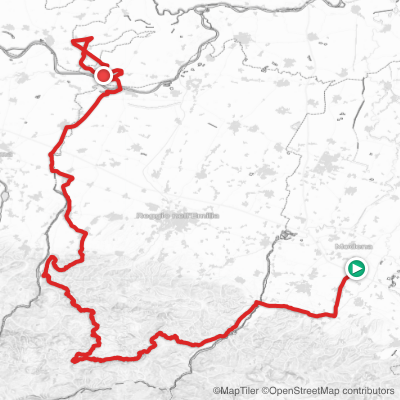 Route map for Stage 12