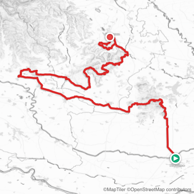 Route map for Stage 13