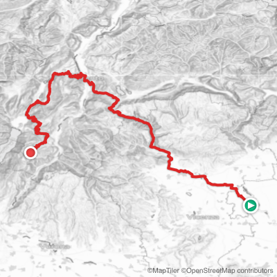 Route map for Stage 16