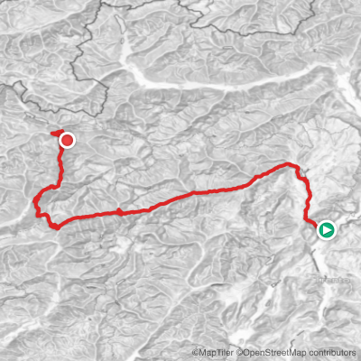 Route map for Stage 17