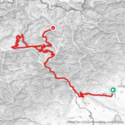 Route map for Stage 19