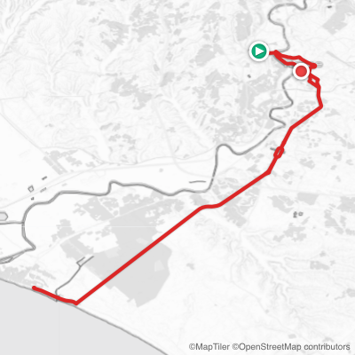 Route map for Stage 21