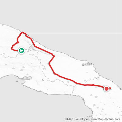 Route map for Stage 4