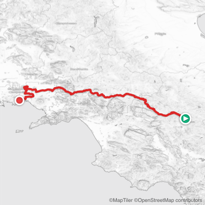 Route map for Stage 6