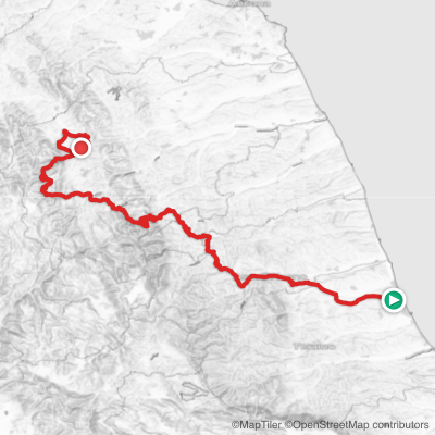 Route map for Stage 8