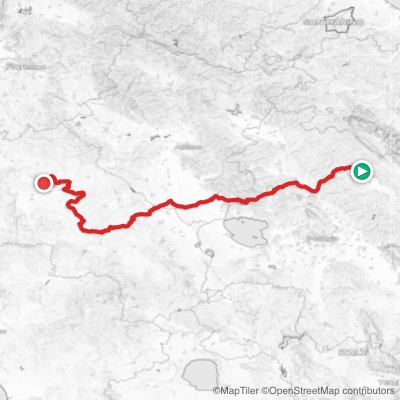 Route map for Stage 9