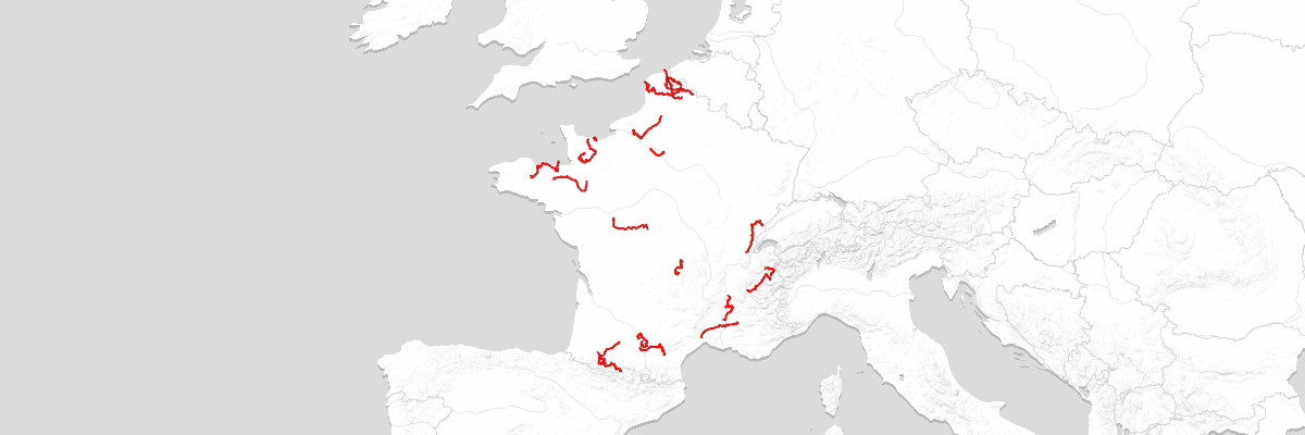 Tour de France overview map