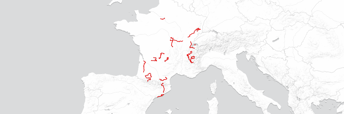 Tour de France overview map