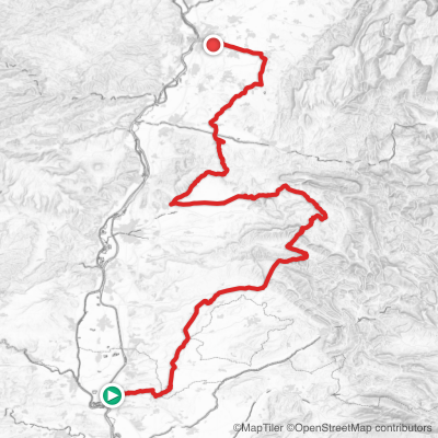 Route map for Stage 17