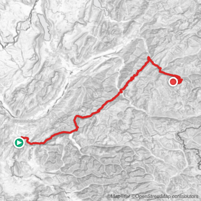 Route map for Stage 18