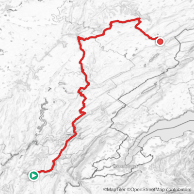 Route map for Stage 20