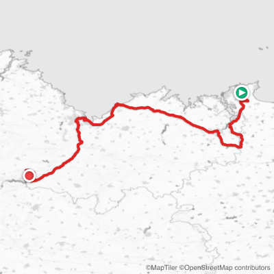 Route map for Stage 7