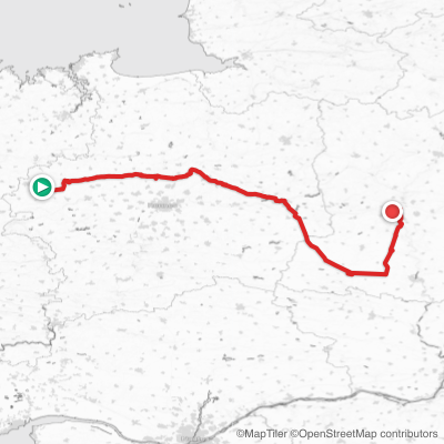 Route map for Stage 8