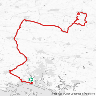 Route map for Stage 1