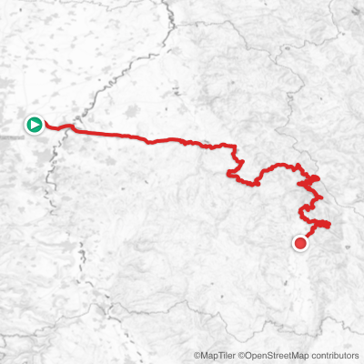 Route map for Stage 6