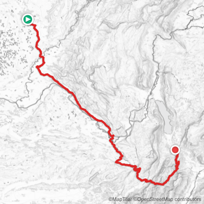 Route map for Stage 7