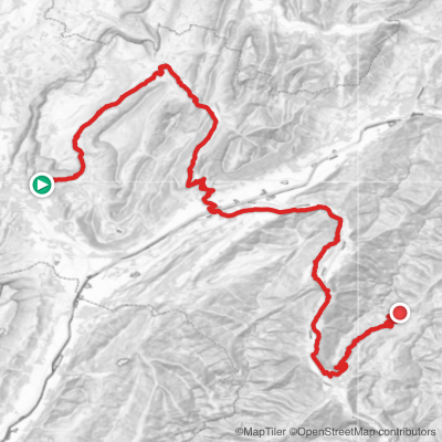 Route map for Stage 8