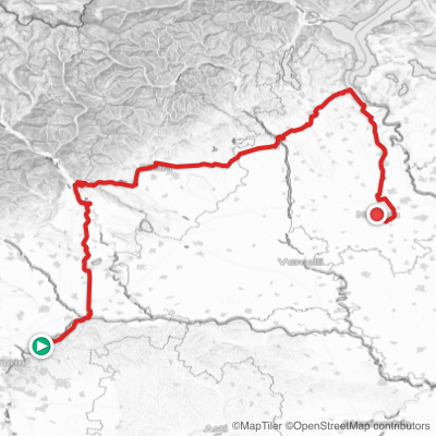 Route map for Stage 1