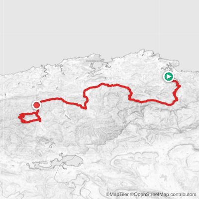 Route map for Stage 12