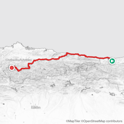Route map for Stage 13