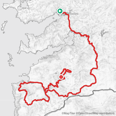 Route map for Stage 16