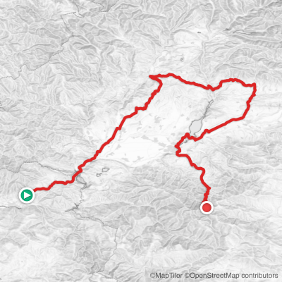 Route map for Stage 17