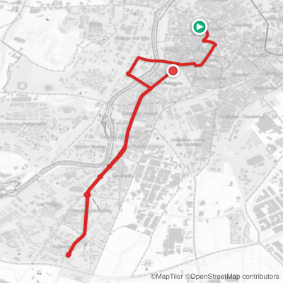 Route map for Stage 18