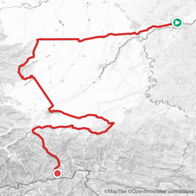 Route map for Stage 2