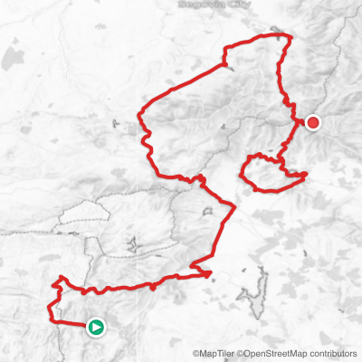 Route map for Stage 20