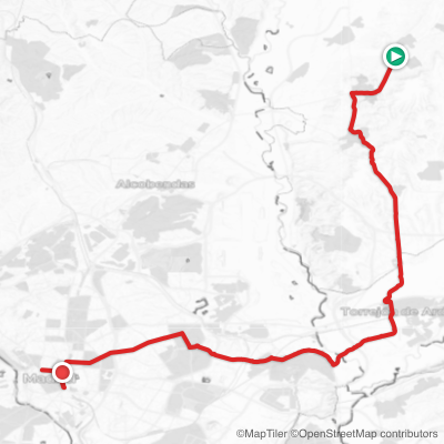 Route map for Stage 21