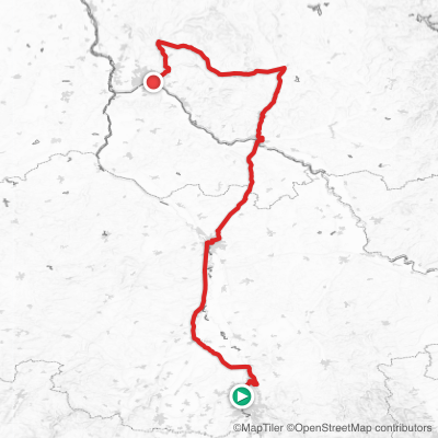 Route map for Stage 11