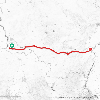 Route map for Stage 12