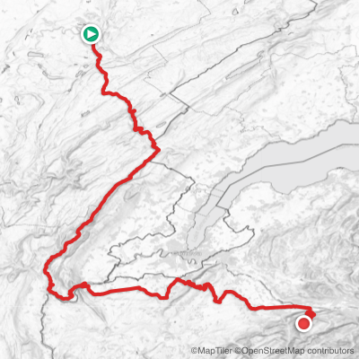 Route map for Stage 15