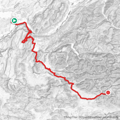 Route map for Stage 18