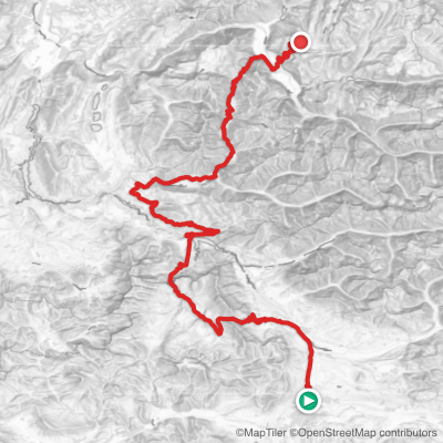 Route map for Stage 19