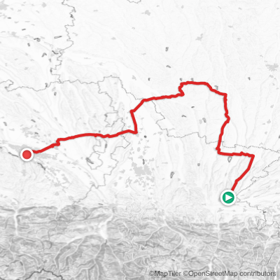 Route map for Stage 5