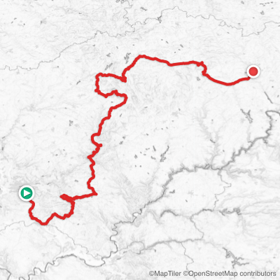 Route map for Stage 9